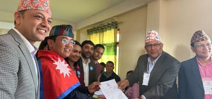 इलाम–२ मा रास्वपाबाट मिलन लिम्बूको मनोनयन दर्ता 