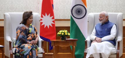 परराष्ट्रमन्त्री राणा र भारतका प्रधानमन्त्री मोदीबीच भेटवार्ता